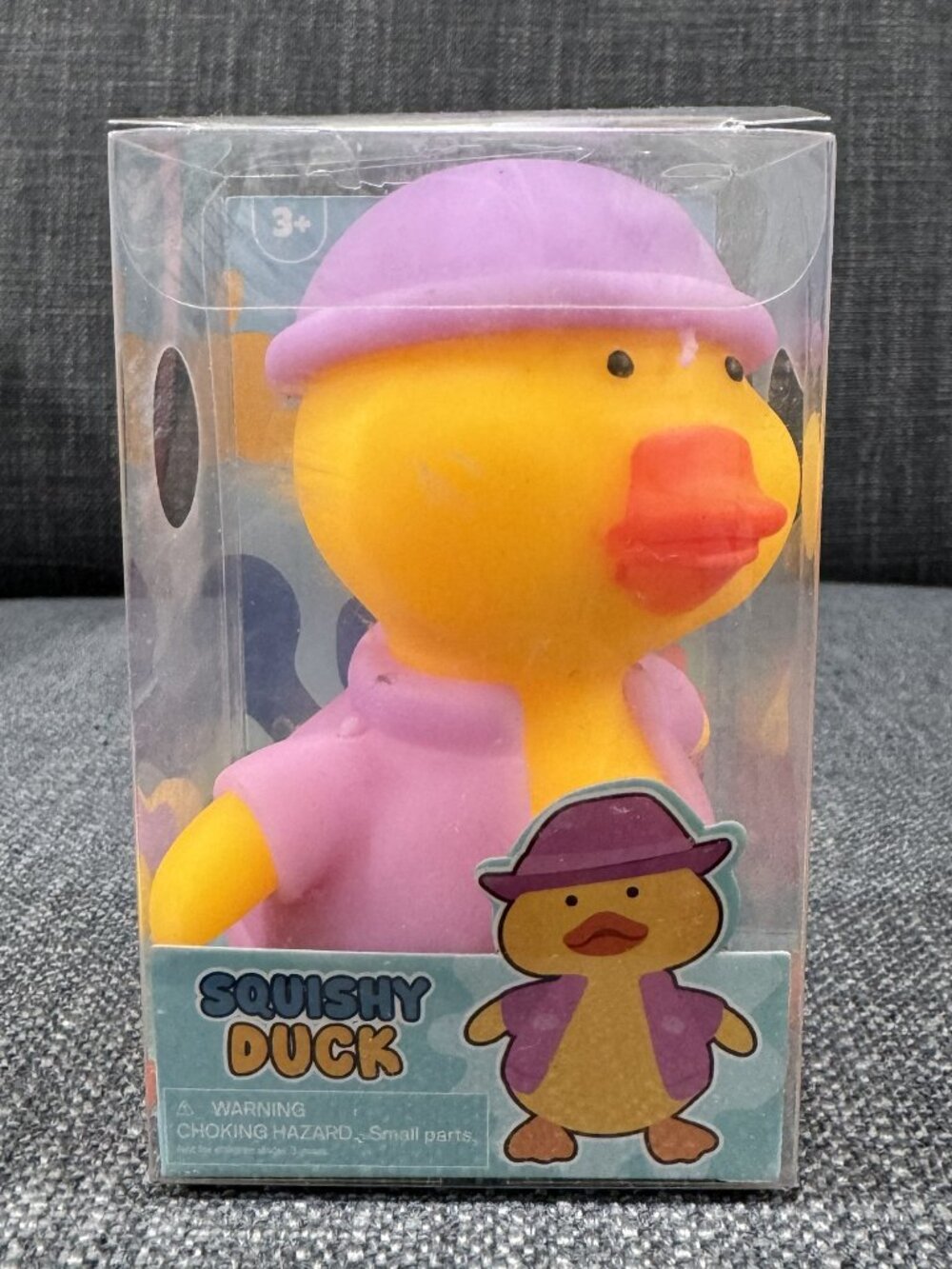 KeyCraft Squishy Duck - Yellow and Purple